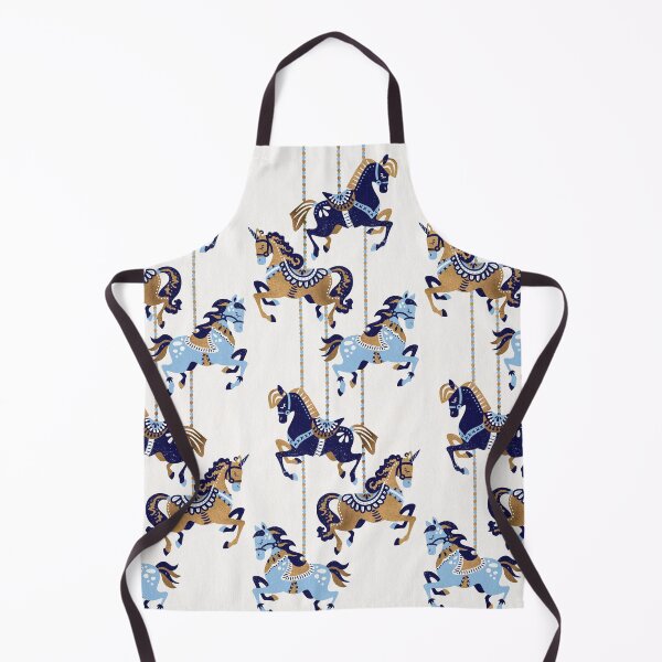 Item preview, Carousel Horses – Copper & Blue designed and sold by Cat Coquillette.