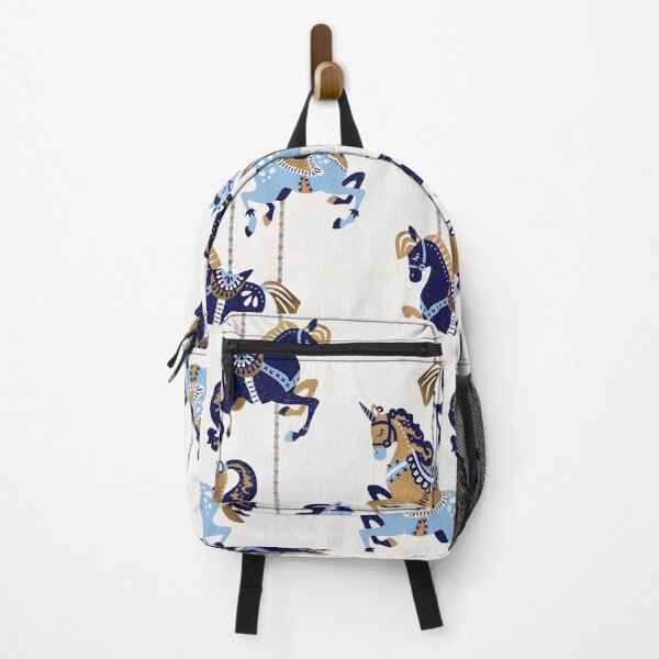 Item preview, Carousel Horses – Copper & Blue designed and sold by Cat Coquillette.