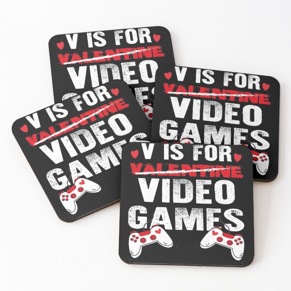 Item preview, V Is For Video Games Funny Valentines Day Gamer Boy Men designed and sold by mountassirmahdi.