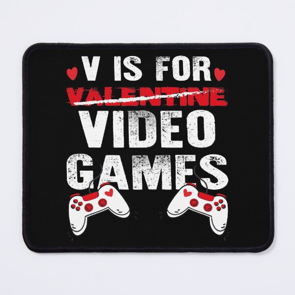 Item preview, V Is For Video Games Funny Valentines Day Gamer Boy Men designed and sold by mountassirmahdi.