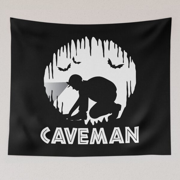 Item preview, Caveman - Cave Spelunking Speleology designed and sold by TheInkElephant.