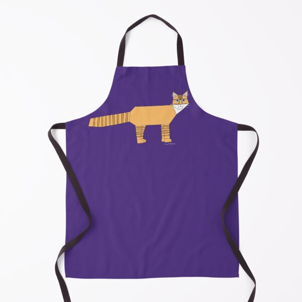 Item preview, Geometric Orange Domestic Medium Hair Cat without background designed and sold by Caseymakesart.