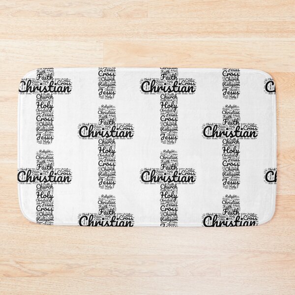 Item preview, Christian cross icon word cloud  designed and sold by philbraxton.