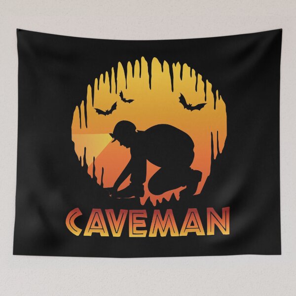 Item preview, Caveman - Cave Spelunking Speleology designed and sold by TheInkElephant.