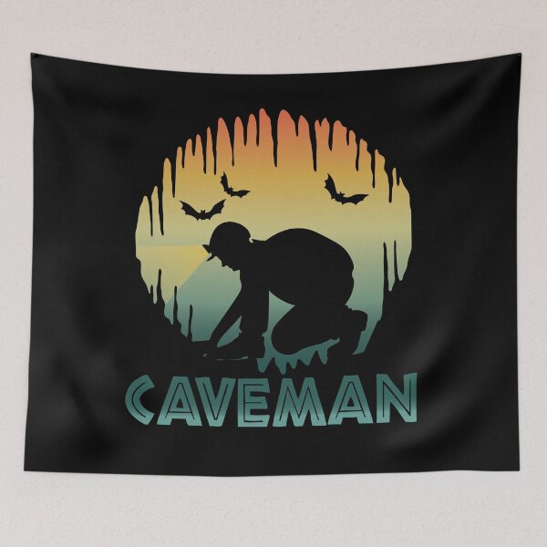 Item preview, Caveman - Cave Spelunking Speleology designed and sold by TheInkElephant.