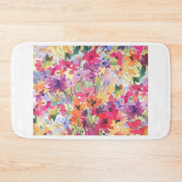 Item preview, Romantic Pink clorful# Teal Watercolor Chic Floral Pattern designed and sold by DZYONA.