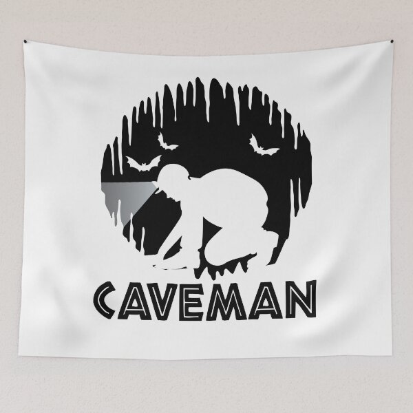 Item preview, Caveman - Cave Spelunking Speleology designed and sold by TheInkElephant.