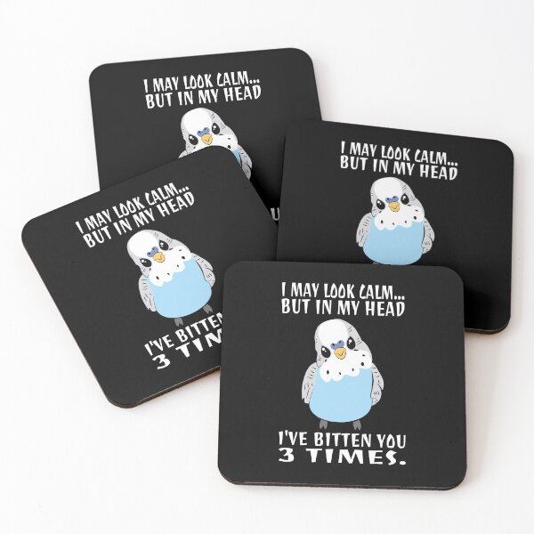 Item preview, In My Head I've Bitten You 3 Times, for Funny Blue Budgie designed and sold by Estrytee.