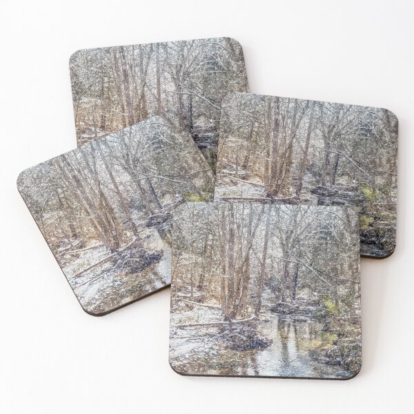 Item preview, Branson Fall Creek Winter Snow Painterly designed and sold by mljdwhite.