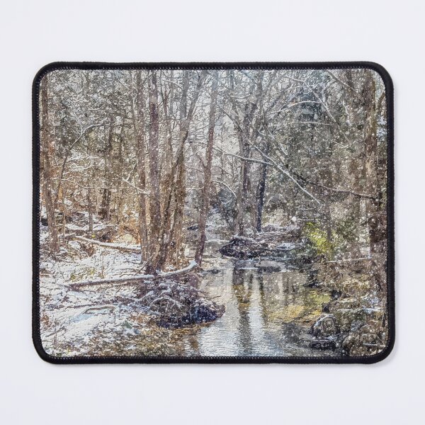 Item preview, Branson Fall Creek Winter Snow Painterly designed and sold by mljdwhite.