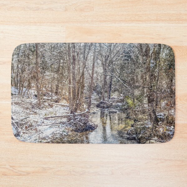 Item preview, Branson Fall Creek Winter Snow Painterly designed and sold by mljdwhite.