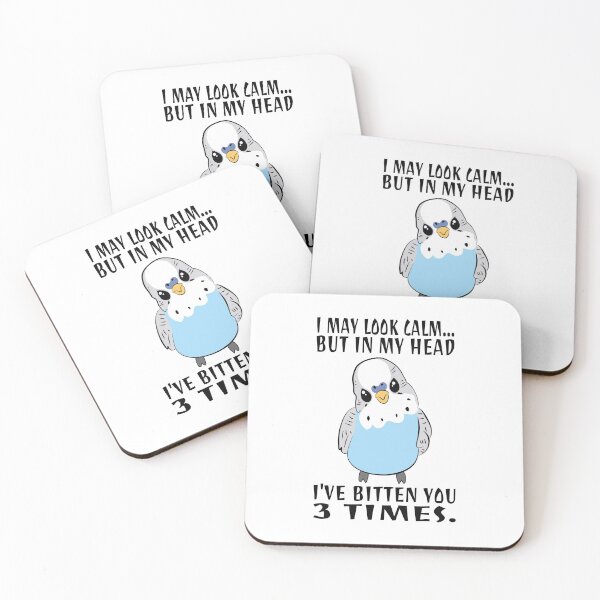 Item preview, In My Head I've Bitten You 3 Times, for Funny Blue Parakeet designed and sold by Estrytee.