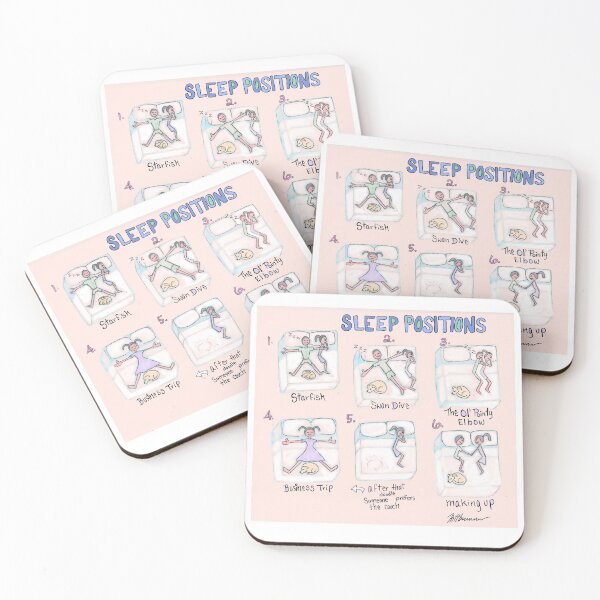 Item preview, Sleep Positions Illustration  designed and sold by TinyChickPotter.