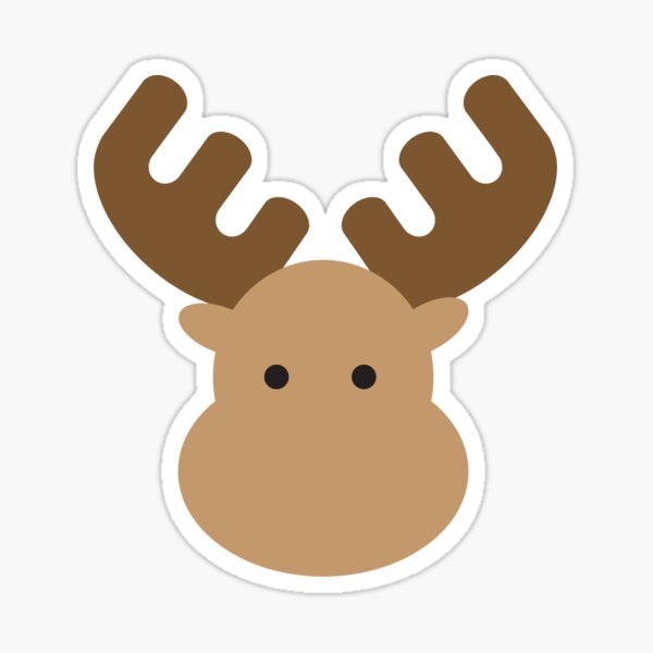 Item preview, Cute Cartoon Moose designed and sold by imaginarystory.