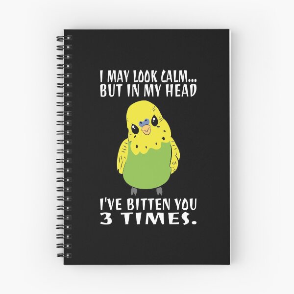 Item preview, In My Head I've Bitten You 3 Times, for Funny Green Budgie designed and sold by Estrytee.