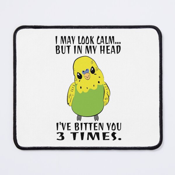 Item preview, In My Head I've Bitten You 3 Times, for Funny Green Parakeet designed and sold by Estrytee.