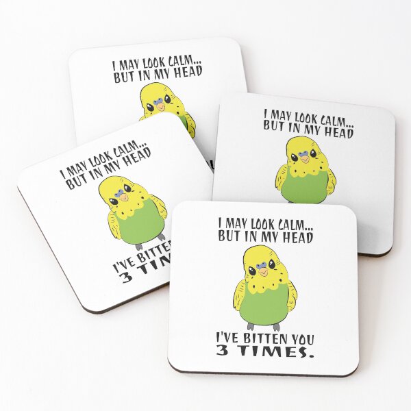 Item preview, In My Head I've Bitten You 3 Times, for Funny Green Parakeet designed and sold by Estrytee.