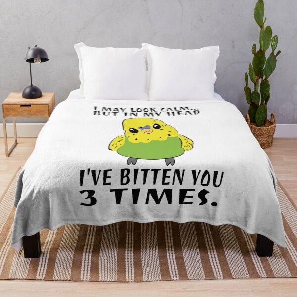 Item preview, In My Head I've Bitten You 3 Times, for Funny Green Parakeet designed and sold by Estrytee.