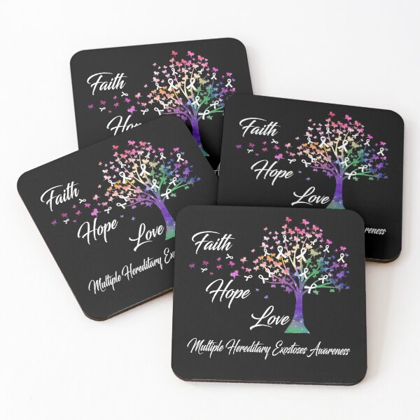 Item preview, Ribbon Tree Faith Hope Love Multiple Hereditary Exostoses Awareness designed and sold by Tadmab.