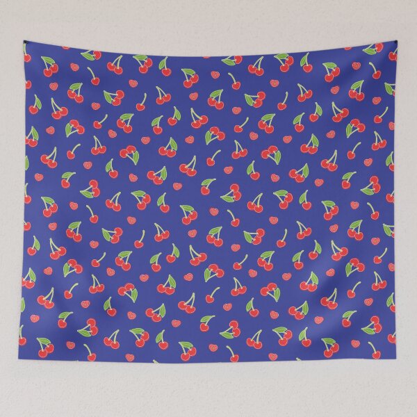 Item preview, Cherries on very peri designed and sold by EmmiLooArt.