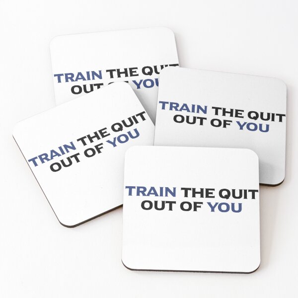 Item preview, Train The Quit Out Of You - Fitness - Motivational Quotes designed and sold by bykc2.