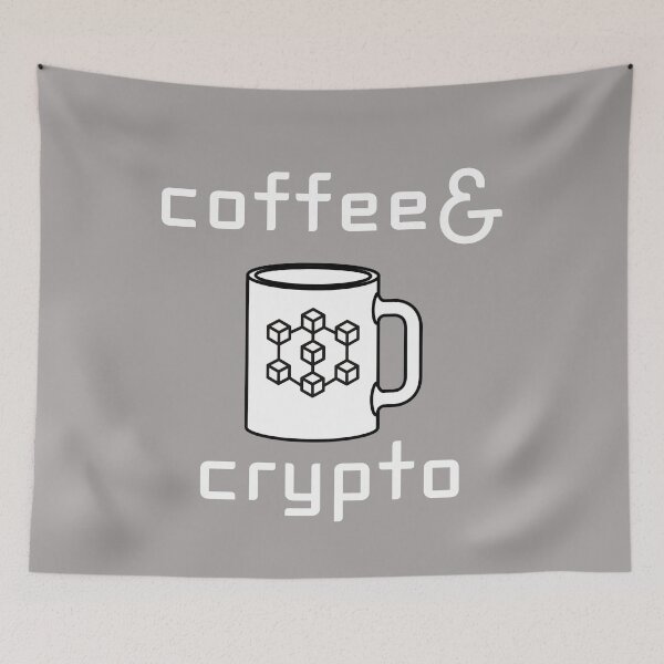 Item preview,  I love coffee and crypto designed and sold by BronikowskiART.