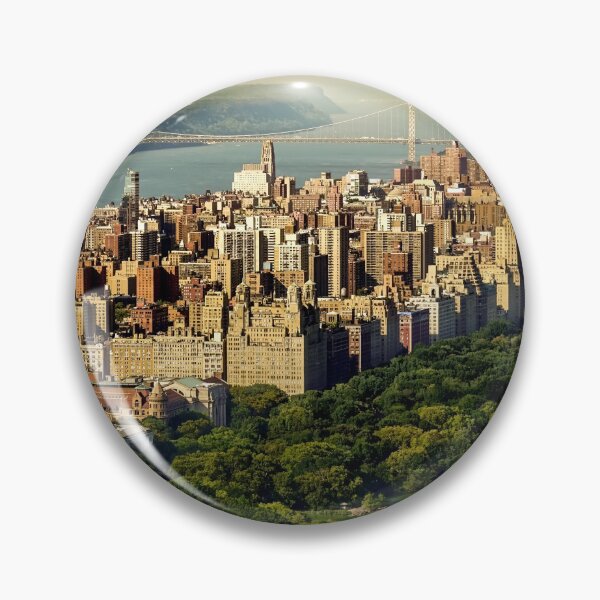 Item preview, New York City Manhattan aerial view with Central Park and Upper West Side at sunset designed and sold by nycruss1.