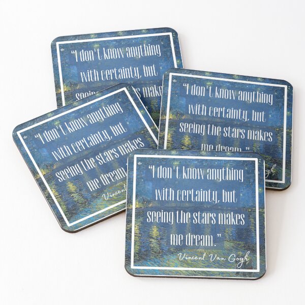 Item preview, Vincent Van Gogh Quote - Stars and Dreams Vinspiration designed and sold by superbling.