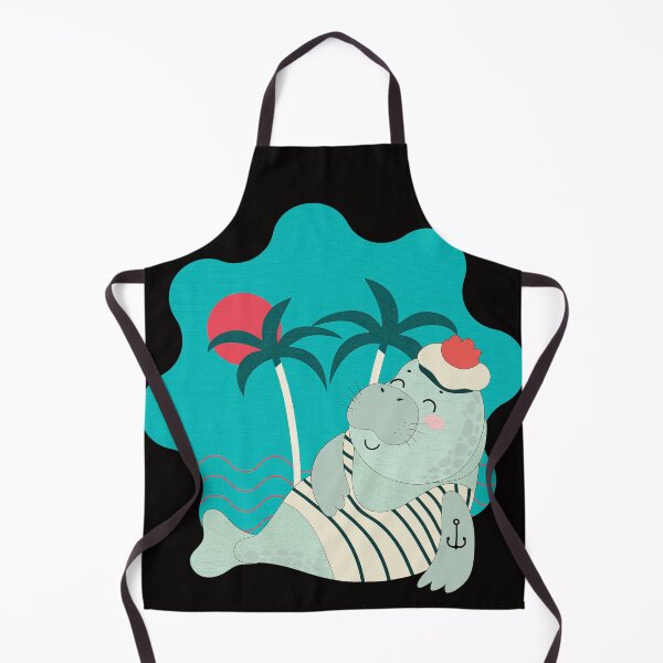Item preview, sunset Manatee Sea Cow designed and sold by Amirebdesign.
