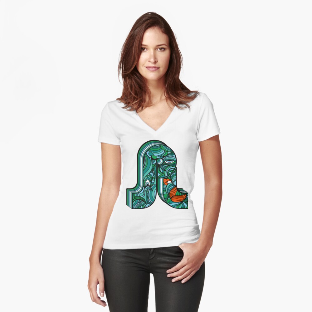 Item preview, Fitted V-Neck T-Shirt designed and sold by SDParty.