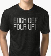 Fuck off hidden message Tri-blend T-Shirt