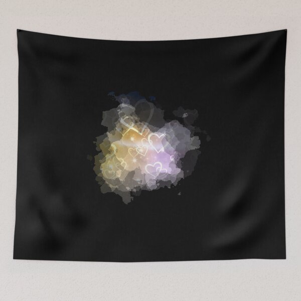 Item preview, Watercolour Dreamy Hearts in Yellow and Purple designed and sold by Trinket-Trickster.