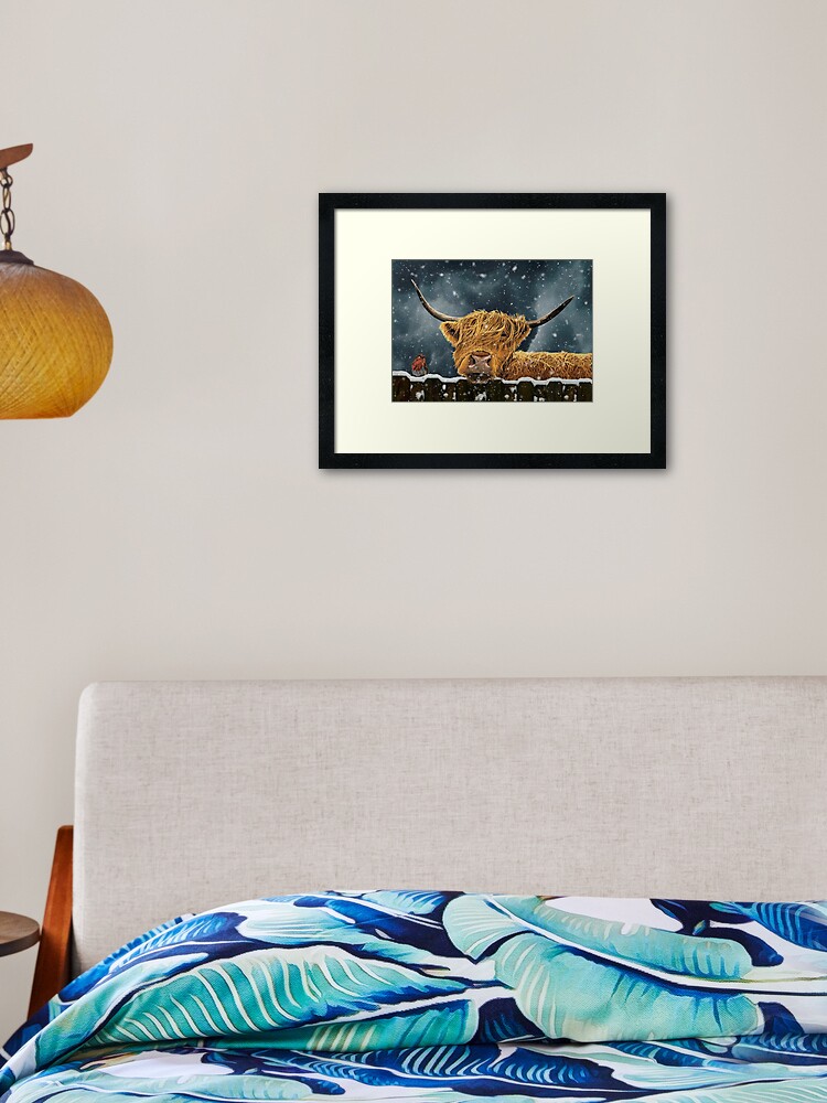 Thumbnail 2 of 7, Framed Art Print, Snowy Companions designed and sold by EuniceWilkie.