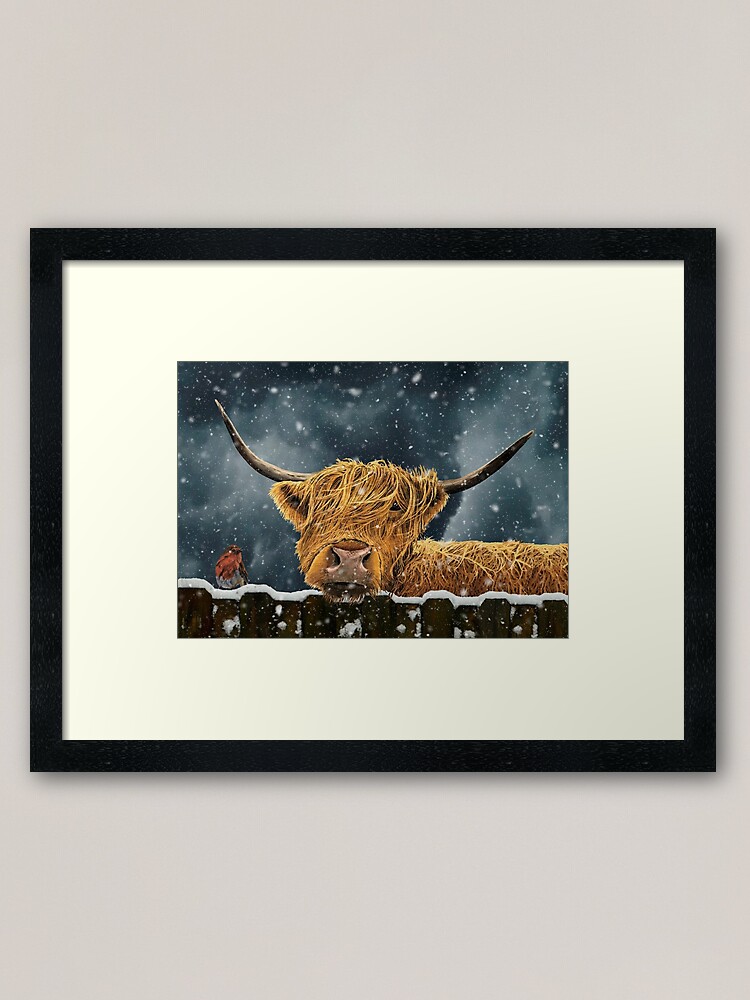 Thumbnail 1 of 7, Framed Art Print, Snowy Companions designed and sold by EuniceWilkie.