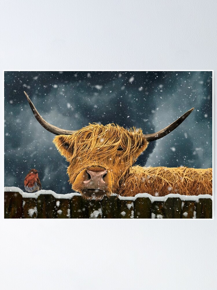 Thumbnail 1 of 3, Poster, Snowy Companions designed and sold by EuniceWilkie.