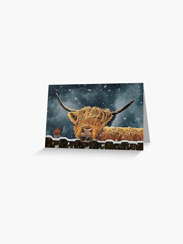 Thumbnail 1 of 2, Greeting Card, Snowy Companions designed and sold by EuniceWilkie.