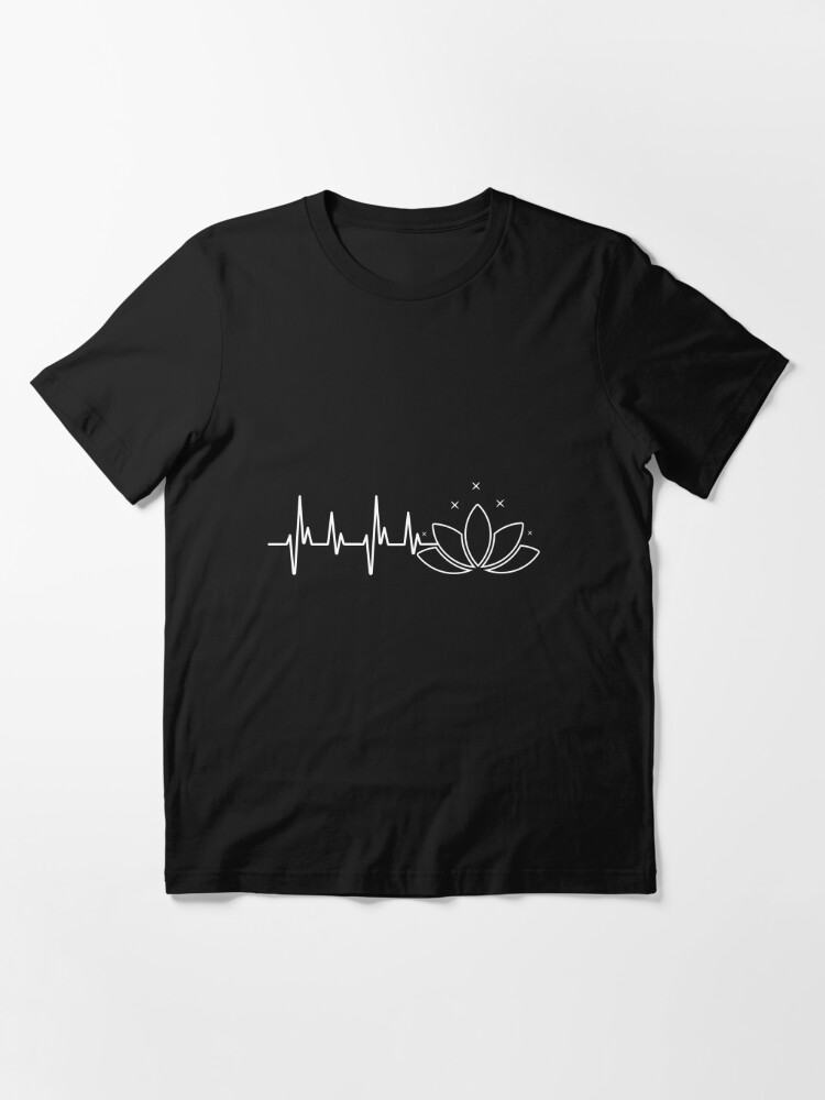 Breathe in Style with our Yoga Heartbeat T-Shirt