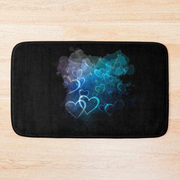Item preview, Watercolour Dreamy Hearts in Purple and Blue designed and sold by Trinket-Trickster.