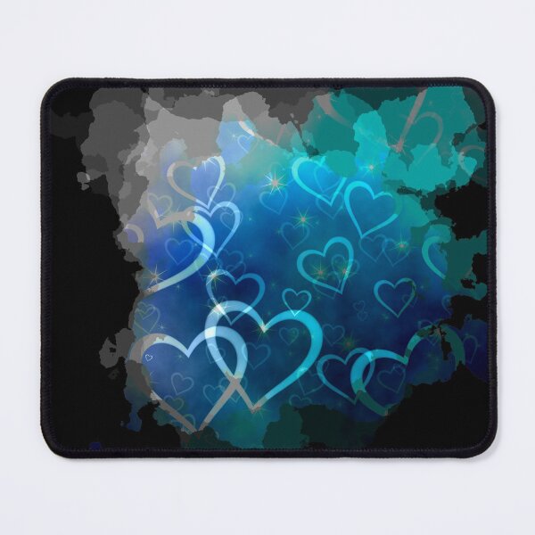 Item preview, Watercolour Dreamy Hearts in Purple and Blue designed and sold by Trinket-Trickster.