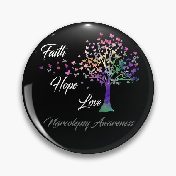 Item preview, Ribbon Tree Faith Hope Love Narcolepsy Awareness designed and sold by Tadmab.