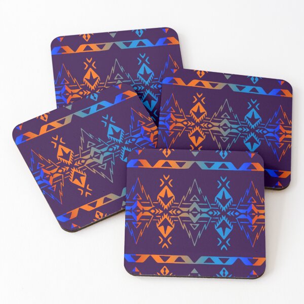 Item preview, Red / Yellow/ Blue Gradient Native Geo Print V4 designed and sold by JMWCD.