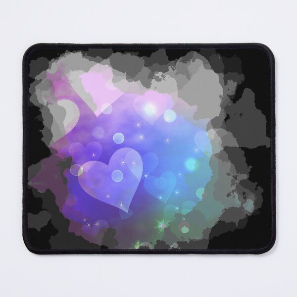 Item preview, Watercolour Dreamy Hearts in Purple, Blue and Green designed and sold by Trinket-Trickster.
