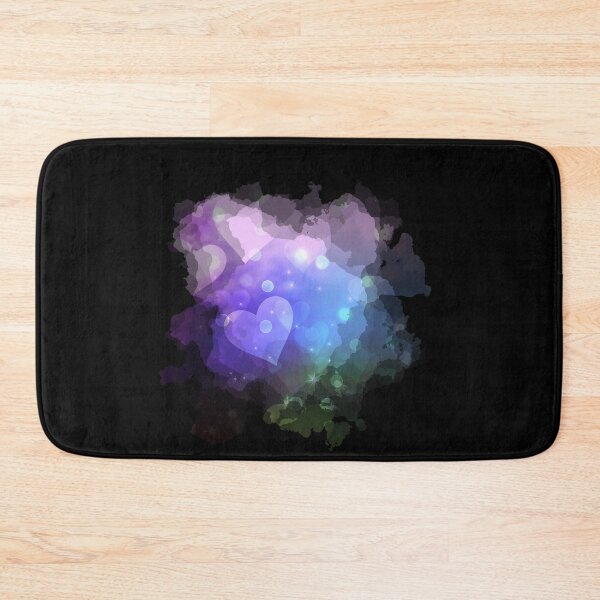 Item preview, Watercolour Dreamy Hearts in Purple,  Blue and Green designed and sold by Trinket-Trickster.
