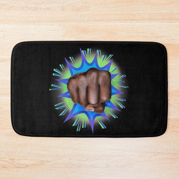 Item preview, Black fist with cartoon pow coming forward at you fight for your rights designed and sold by mirrorimages.