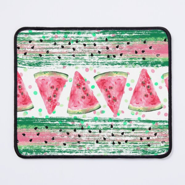 Item preview, Watercolor Watermelon Slices Paint Brush Strokes designed and sold by ChicoryJunction.