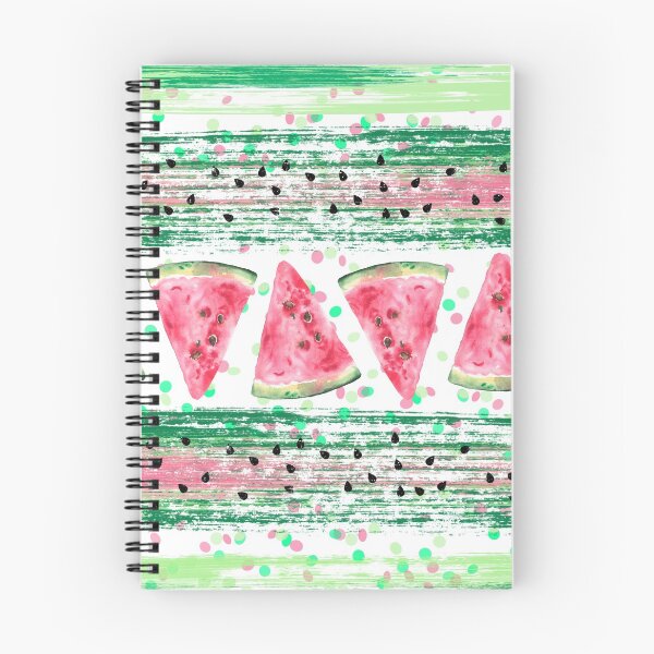 Item preview, Watercolor Watermelon Slices Paint Brush Strokes designed and sold by ChicoryJunction.