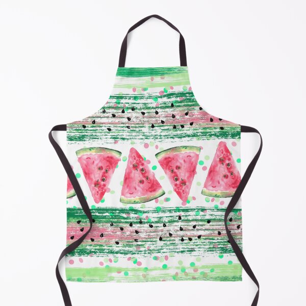 Item preview, Watercolor Watermelon Slices Paint Brush Strokes designed and sold by ChicoryJunction.