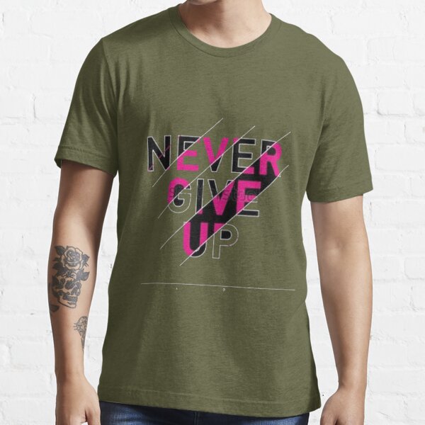 NEVER GIVE-UP Oversized T-shirt – Catseven store