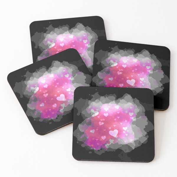 Item preview,  Watercolour Dreamy Hearts in Pink and Purple designed and sold by Trinket-Trickster.