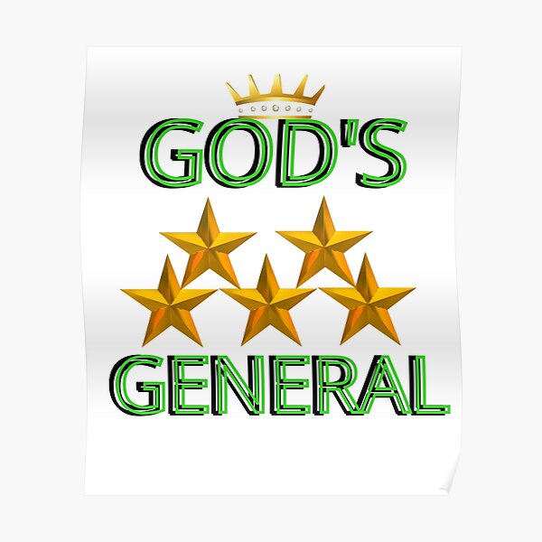 god-s-5-star-general-poster-by-zionstores-redbubble